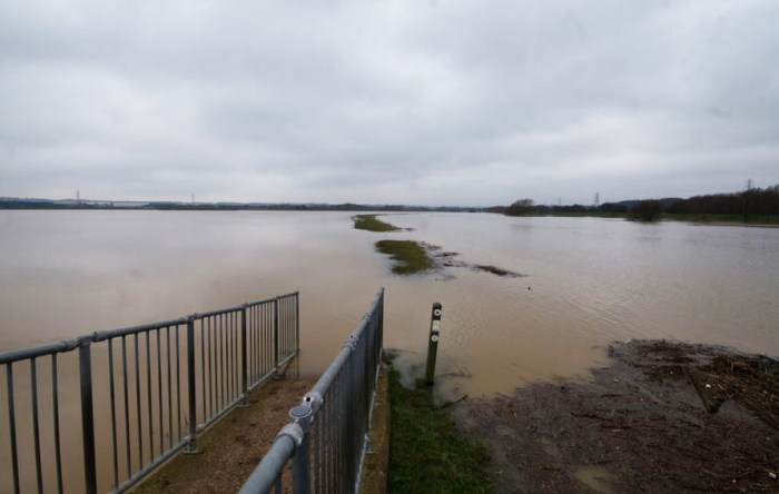 Clifford Hill GP's main barrage lake, 10th March 2016 (John Nicholls)