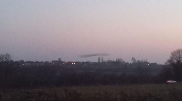 Starlings, Woodford, 17th March 2016. Image taken at two miles range. (Leanne Tough)
